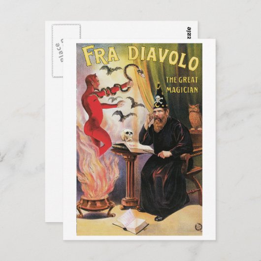 Fra Diavolo ~ De Grote Magische Magische Wet Briefkaart (Voorkant / Achterkant)