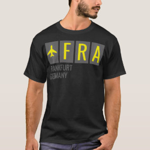 FRA Frankfurt Duitsland Airport Code T-shirt