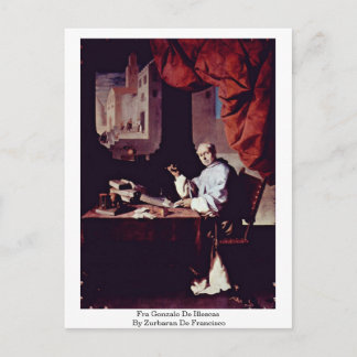 Fra Gonzalo de Illescas door Zurbaran de Francisco Briefkaart
