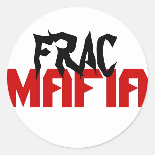 Frac mafia ronde sticker (Voorkant)
