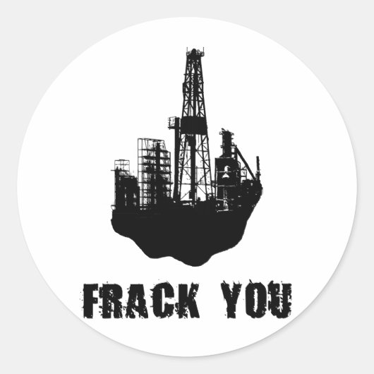 Frack You Ronde Sticker (Voorkant)