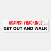 Fracking Bumpersticker, wit Bumpersticker (Voorkant)