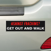 Fracking Bumpersticker, zwart Bumpersticker (Op auto)