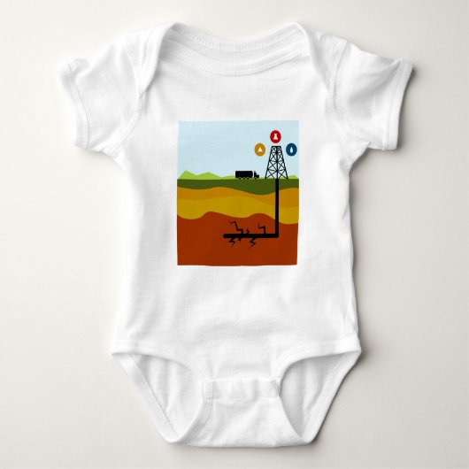Fracking Oil Diagram Romper (Voorkant)