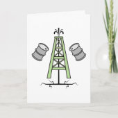 Fracking Oil Rig Kaart (Voorkant)