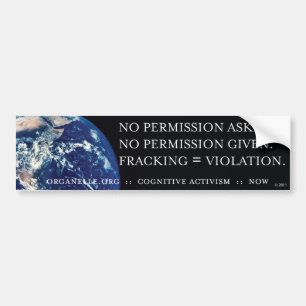 Fracking = SCHENDING Bumpersticker