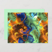 fractaal briefkaart in de ruimte (Voorkant / Achterkant)