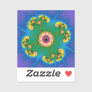 Fractaal Eiland Mandala Sticker