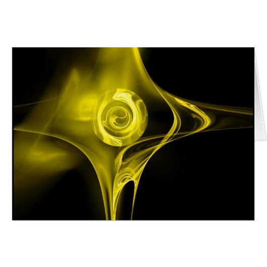 FRACTAAL ROOS, geel paars (Voorkant Horizontaal)