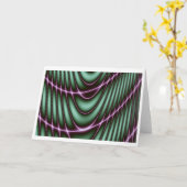 Fractaal Wenskaart blanco Kaart (Gele Bloem)