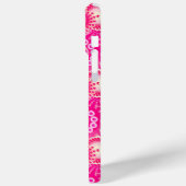 Fractaal wervelpatroon, tinten fuchsia roze Case-Mate iPhone case (Achterkant / Links)