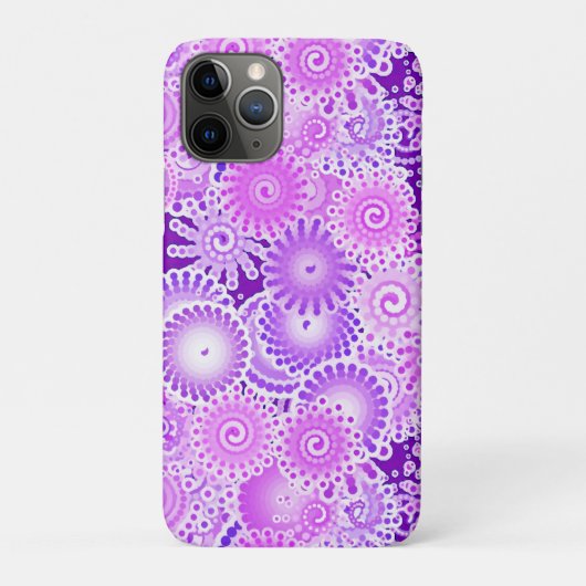 Fractaal wervelpatroon, tinten paars Case-Mate iPhone case (Achterkant)