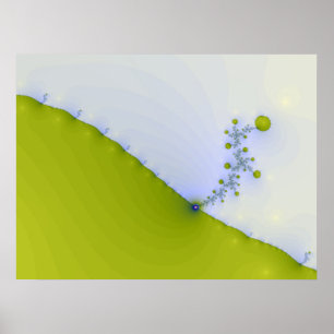 Fractaalbloem Poster