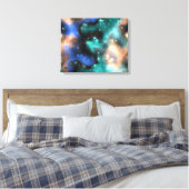 Fractaalnevels 2 omwikkeld canvas afdruk (Insitu (Slaapkamer))
