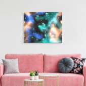 Fractaalnevels 2 omwikkeld canvas afdruk (Insitu (Woonkamer))