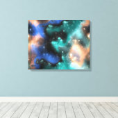 Fractaalnevels 2 omwikkeld canvas afdruk (Insitu (Houten vloer))
