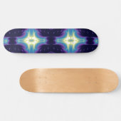 FRACTAFLAME, blauw violet Skateboard (Horizontaal)