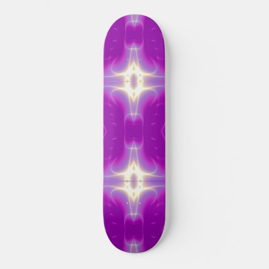 FRACTAFLAME, violet paars roze Skateboard (Voorkant)