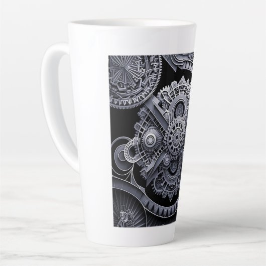 Fractages mécaniques latte Mug (Angle gauche)