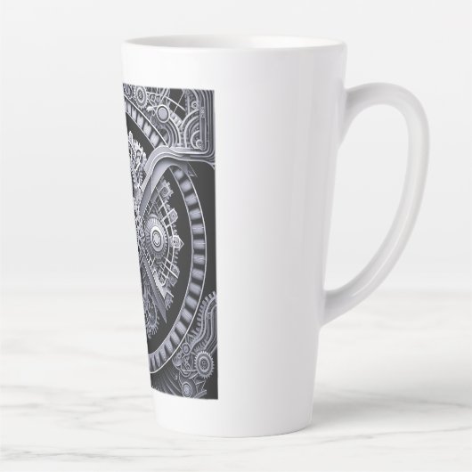 Fractages mécaniques latte Mug (Droite)