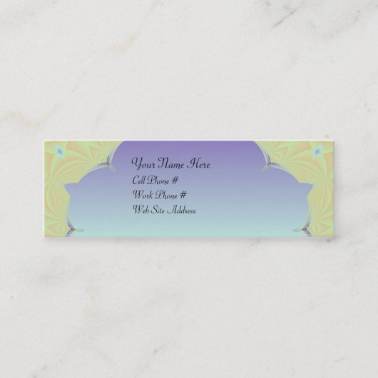 Fractal 00001 Profielkaart Mini Visitekaartje (Voorkant)