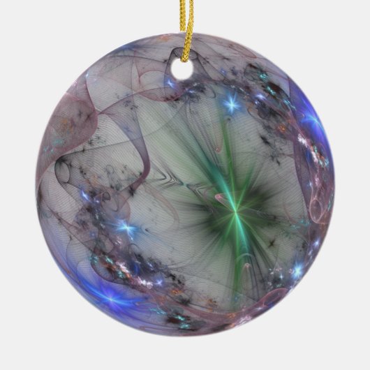 fractal 0rnament keramisch ornament (Voorkant)