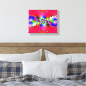 Fractal 124 Canvas Print (Insitu (Slaapkamer))