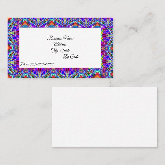 Fractal 125 Cartes de visite (Devant / Derrière)