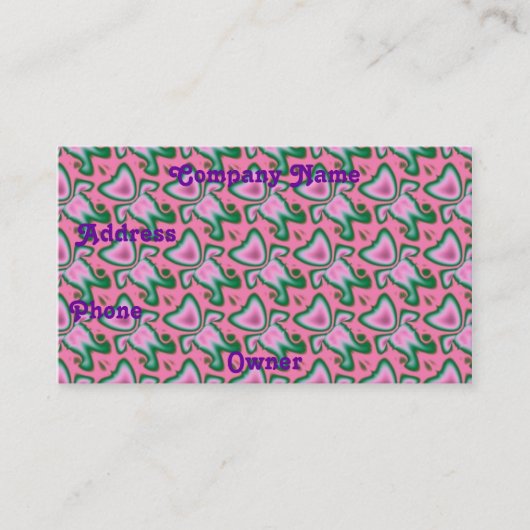 Fractal 18, Carte de visite (Devant)