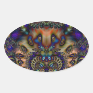 Fractal 361 ovale sticker