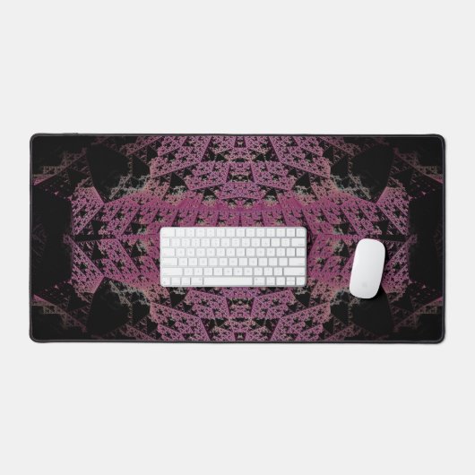 Fractal 3D Sci Fi Cube Gedrukt Circuit DeskM06 Bureaumat (Keyboard & Muis)