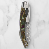 Fractal 3D Sci-fi futuristi Monogram Corkschroef 1 Kurkentrekker (Achterkant)