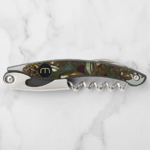 Fractal 3D Sci-fi futuristi Monogram Corkschroef 1 Kurkentrekker