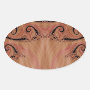 Fractal 404 ovale sticker