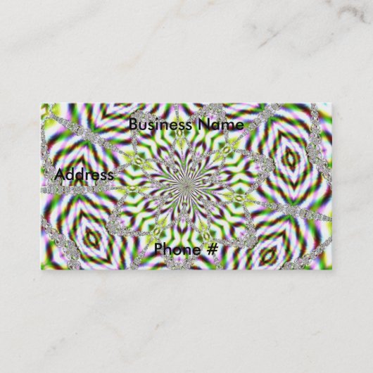 Fractal 87, Visitekaartje (Voorkant)