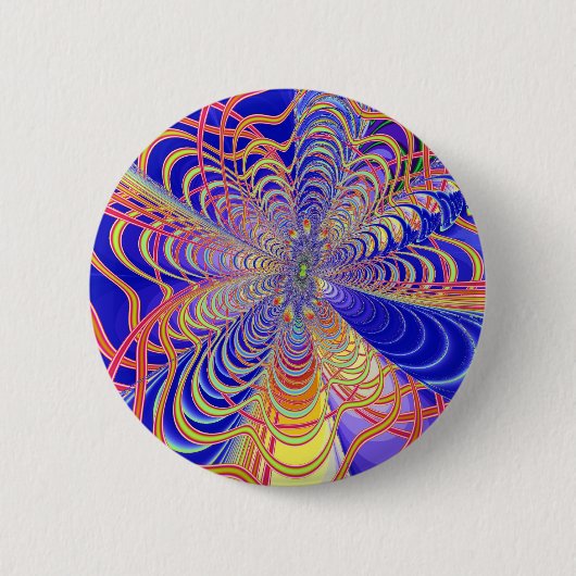 Fractal Abstract 061012d Ronde Button 5,7 Cm (Voorkant)