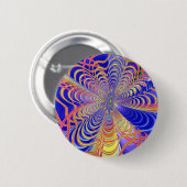 Fractal Abstract 061012d Ronde Button 5,7 Cm (Voorkant /achterkant)