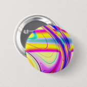 Fractal Abstract 061012f Ronde Button 5,7 Cm (Voorkant /achterkant)
