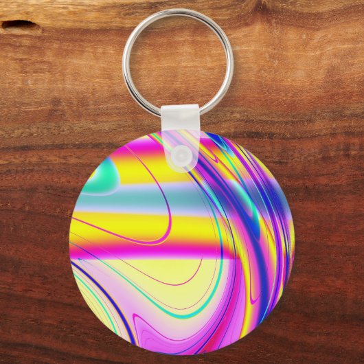 Fractal Abstract 061012f Sleutelhanger (Voorkant)