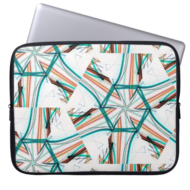 Fractal abstracte achtergrond. Digitale effecten.  Laptop Sleeve (Voorkant)