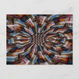 Fractal Abstracte digitale kunst Briefkaart