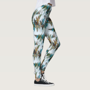 Fractal Arctic Camouflage Leggings