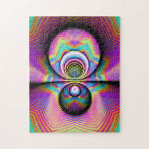 Fractal Art de reflectiepuzzle Legpuzzel