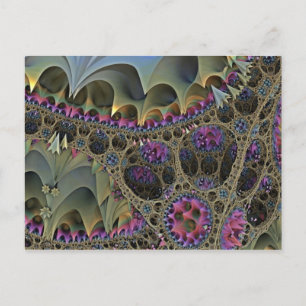 Fractal ART FLORAL WORLD Briefkaart