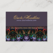 Fractal Art Garden Visitekaartje (Achterkant)