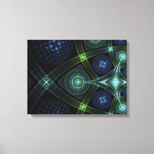 Fractal Art Mandala Universe Stretted Print (Voorkant)