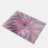 Fractal Art roze bloemendroem, Floral Fantasy Deurmat (Schuin)