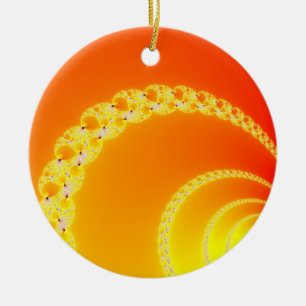 Fractal Art Sound Waves Keramisch Ornament