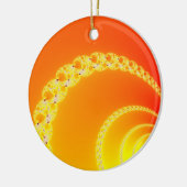 Fractal Art Sound Waves Keramisch Ornament (Links)