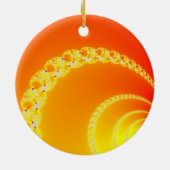 Fractal Art Sound Waves Keramisch Ornament (Achterkant)